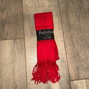 Red Pashmina Shawl Scarf *NEW*